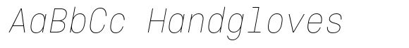 Voyager Mono Condensed Thin Italic image