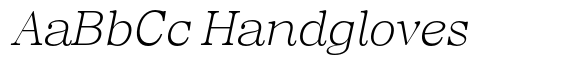 Regaris Plain Extra Light High Italic image
