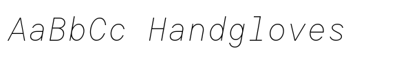 TT Commons Pro Mono Thin Italic font sample