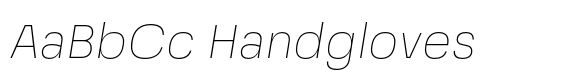 Grandis Thin Italic image