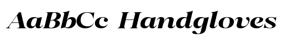 Romellis Bold Expanded Italic image