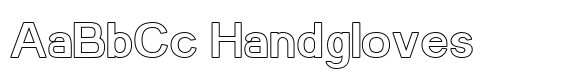 Manokgle Outline font sample