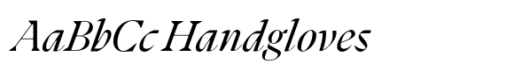 Kaguci Regular Italic font sample