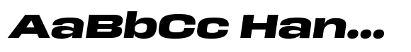 HD Corbit Ultra Expanded Extra Bold Italic image