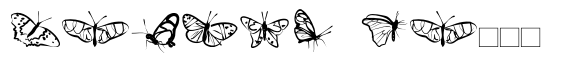 Borboleta font sample