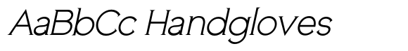 Thomasen Italic font sample