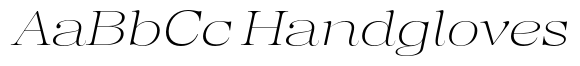 Regaris Plain Extra Light Expanded Italic image
