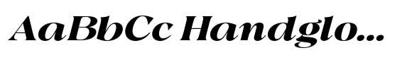 Calitra Extra Bold Expanded Italic image