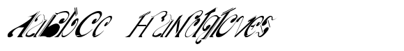 Aliya Italic font sample
