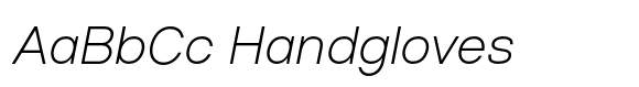 Chesham Sans ExtraLight Italic image