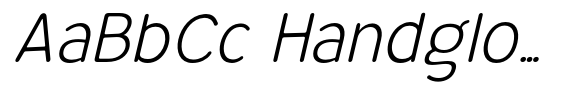 Bereh Rounded Light Italic image