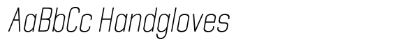 Giselax Thin Semi Condensed Slanted image