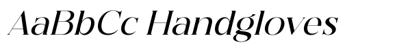 Hegam Italic font sample