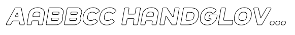 Sandport Extended Bold Outline Italic image