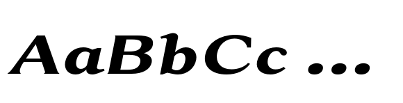 Rema Monde Extra Bold Expanded Italic image