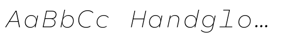 Neurath Mono RB Neurath Mono ExtraLight Italic image