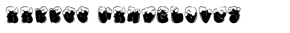 MC Bubble Snow font sample