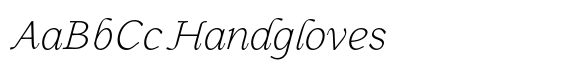 Gibralt Extra Light Italic font sample