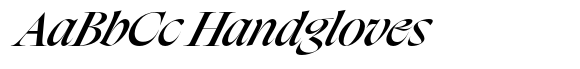 Glazier Italic font sample