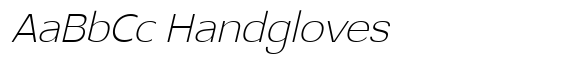 Glorytalk Sans Extra Light Italic image