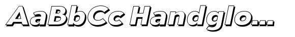 Aukim II Shadow Bold Wide Italic image