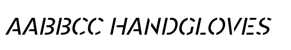 Renau Stencil VF Italic image