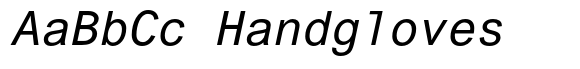 Arial Pro Monospaced Oblique image
