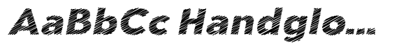 Aukim II Strokes Bold Wide Italic image