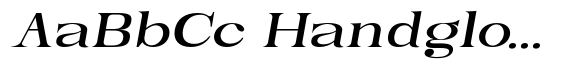 Serapha Serif Bold Expanded Slanted image