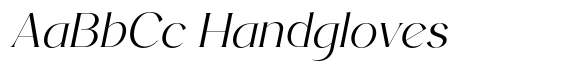 Anglera Italic font sample