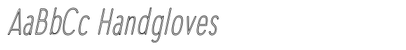 Aukim II Outline Thin Compressed Italic image