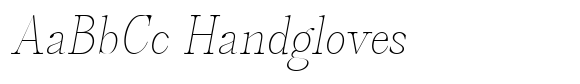 Castlon Thin Condensed Slanted image