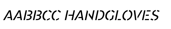 Renau Stencil Book Italic image