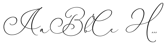 Meilia Beauty font sample