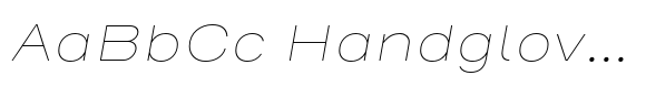 Henderson Sans Thin Italic image