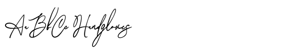 Sainthesa Signature font sample