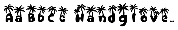 Sandy Toes Palm font sample