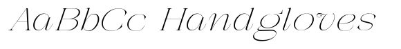 Galdertin Charetam Italic Extra Light Expanded Italic image