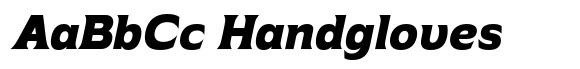 Atsanee Extra Bold Italic font sample