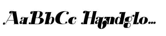 Broggitto Italic font sample