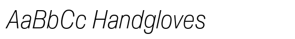 Slussen Condensed Extralight Italic image