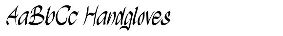 Gothy Black Brush Slant font sample