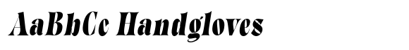 Hartigan Semi Condensed Italic font sample