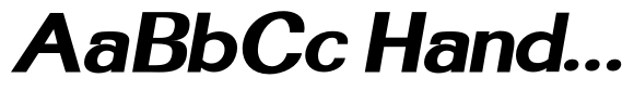 Homiled Grade ExtraBold Expanded Italic image