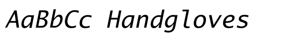 Lucida Grande Mono Italic image