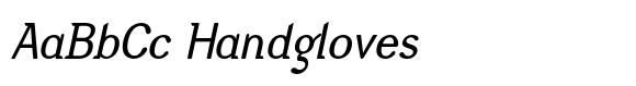 Diphthong Italic font sample