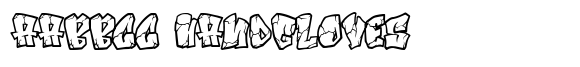Smashed Graffiti Outline font sample