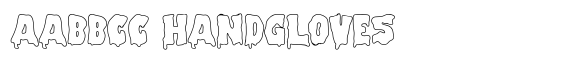 Spook Ink Outline font sample