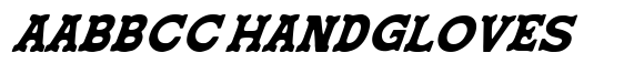 Wild Ranch Oblique font sample