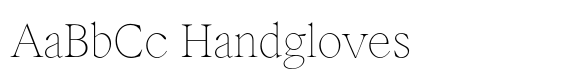 Inferi Thin font sample